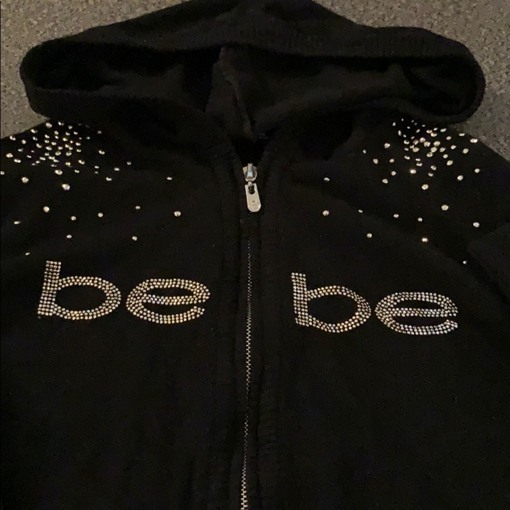 BEBE zip up sweater hoodie